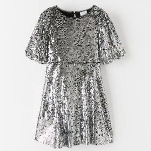 Zara Size 9 Sequins Party Holiday Dress